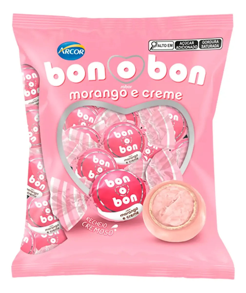 Arcor Bombom Morango - 50 unidades (750g)